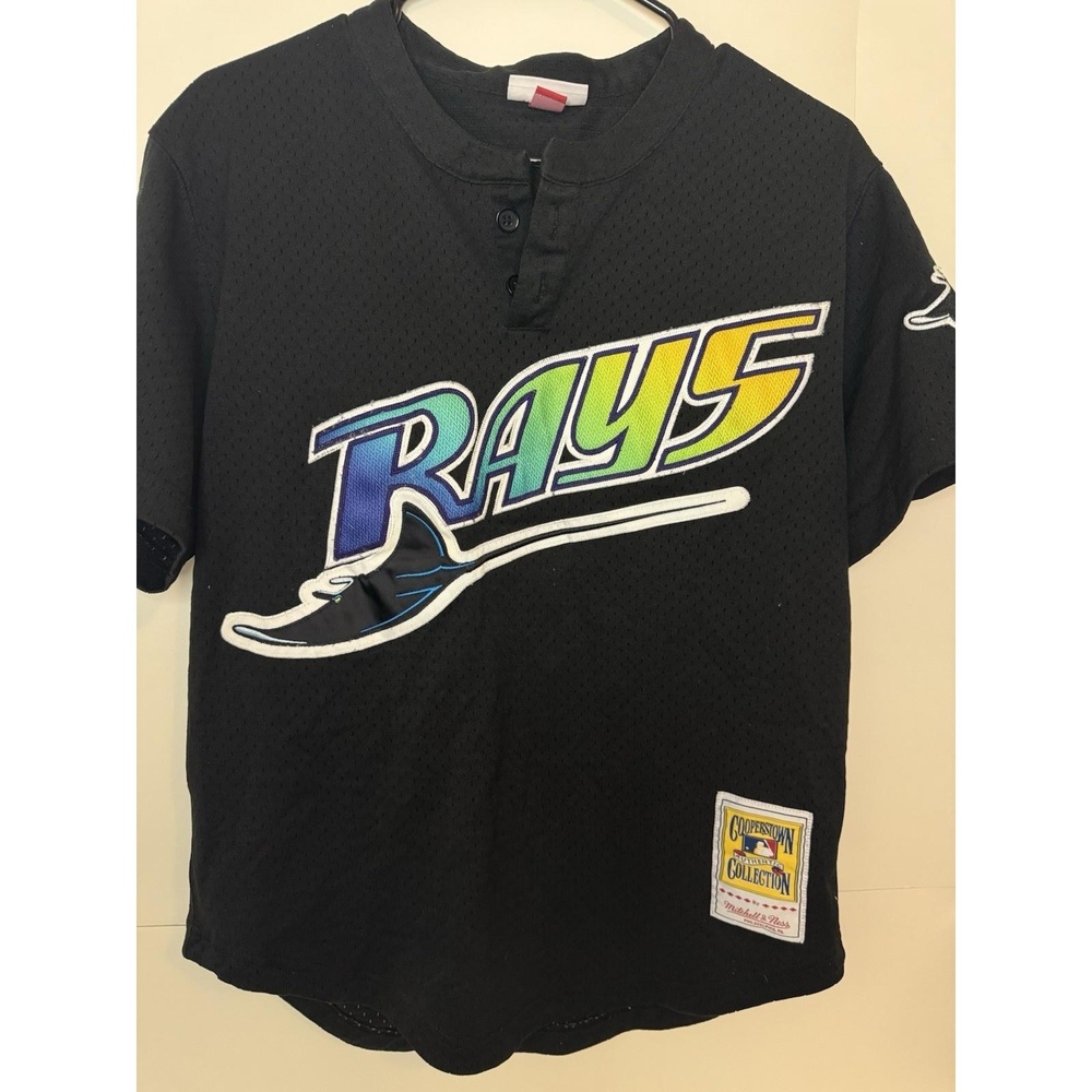 1998 Devil Rays Wade Boggs Jersey  Mitchell & Ness BP Throwback, Mens M
